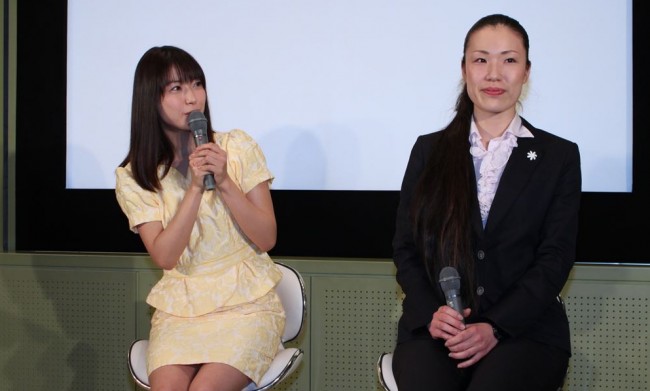 瀧本美織『フラガールと犬のチョコ』取材会にて