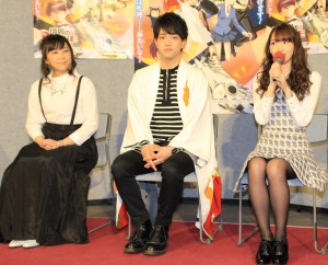 『境界のRINNE』会見に登場した生天目仁美、石川界人、井上麻里奈