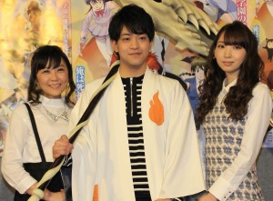 『境界のRINNE』会見に登場した生天目仁美、石川界人、井上麻里奈