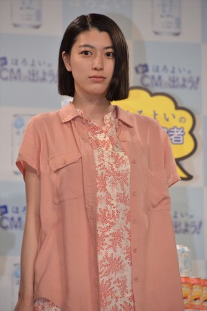 成海璃子、サントリー「ほろよい」新CM発表会にて