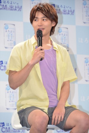 野村周平、サントリー「ほろよい」新CM発表会にて