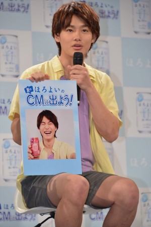 野村周平、サントリー「ほろよい」新CM発表会にて