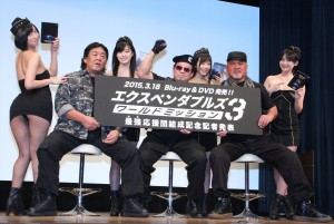 『エクスペンダブルズ3 ワールドミッション』ブルーレイ＆DVD発売記念記者発表の様子