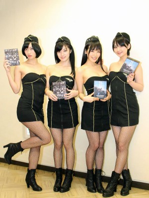 『エクスペンダブルズ3 ワールドミッション』見どころを熱く語る、ポニーキャニオン グラドル映画宣伝部の倉持由香、高崎聖子、清水みさと、鈴木咲