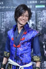 喜矢武豊、舞台『ふしぎ遊戯』公開リハーサル＆囲み取材会にて