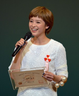 「第3回ジャパンアクションアワード」授賞式に登壇した清野菜名