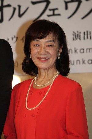 三田和代、舞台『地獄のオルフェウス』製作発表会にて