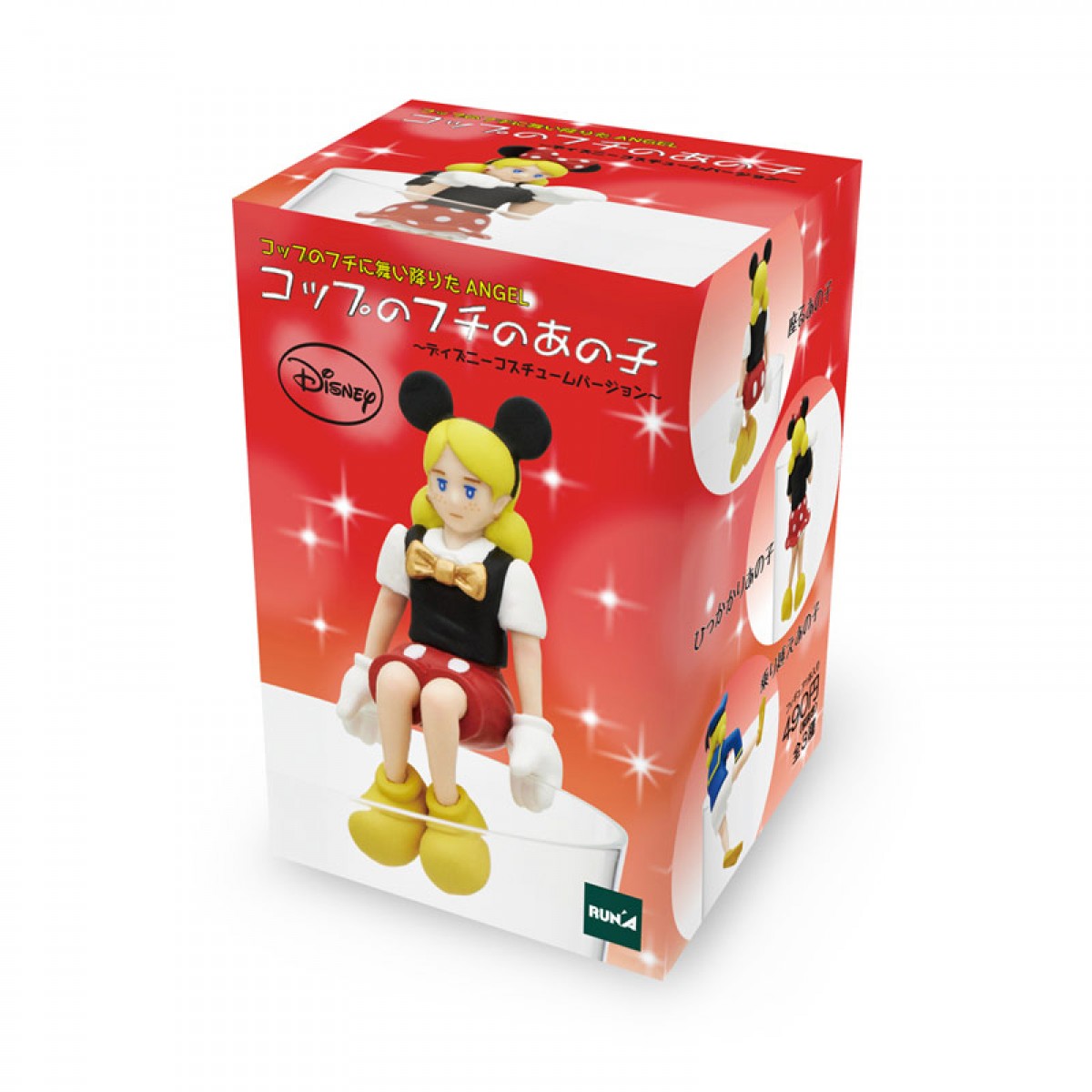 フチ子、“ディズニー”コスチュームで金髪ガールに！ミッキー、ドナルドもフチに出現