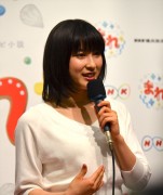 土屋太鳳、連続テレビ小説『まれ』横浜ロケ 取材会にて