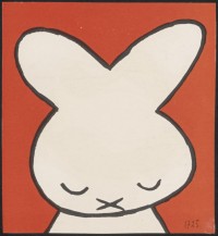 ミッフィー展では 『ちいさなうさこちゃん』（第1版、1955年）原画が展示される