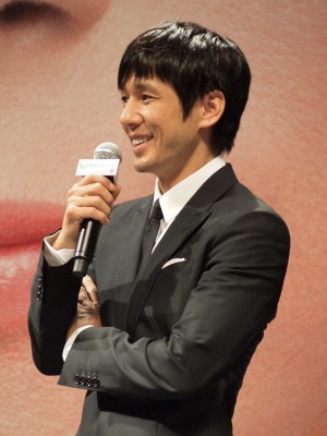 『脳内ポイズンベリー』完成披露試写会に登壇した西島秀俊