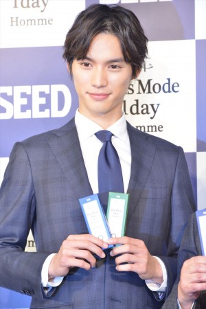 福士蒼汰、「シード Plus Mode 1day Homme」商品発表会にて