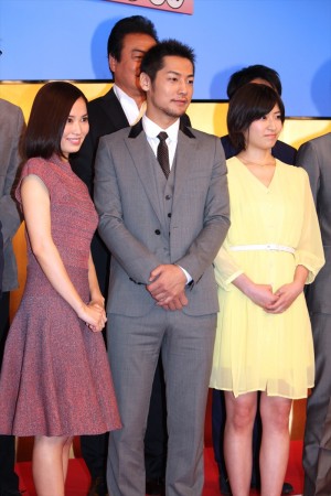 『まんまこと～麻之助裁定帳～』制作発表に出席した市川由衣、福士誠治、南沢奈央