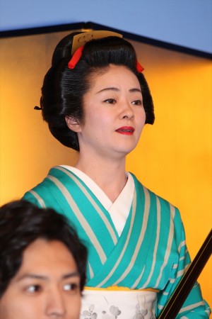 『まんまこと～麻之助裁定帳～』制作発表に出席した桧山うめ吉