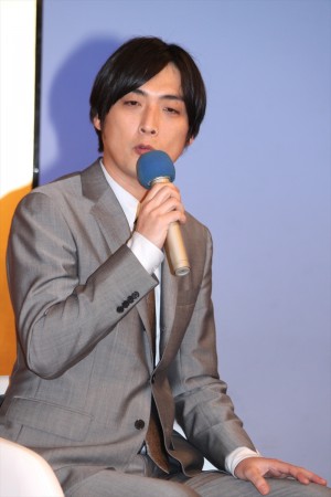 『まんまこと～麻之助裁定帳～』制作発表に出席した趙珉和