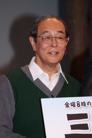 志賀廣太郎、『三匹のおっさん2』記者会見にて