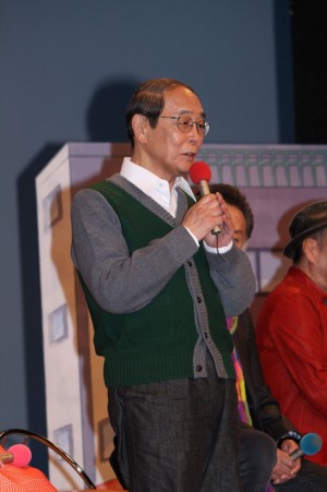 志賀廣太郎、『三匹のおっさん2』記者会見にて