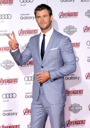 クリス・ヘムズワース、『アベンジャーズ／エイジ・オブ・ウルトロン』ワールド・プレミアにて