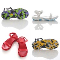 「EVA TRANSFORMABLE SHOES」レザーストラップサンダル