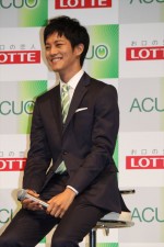 松坂桃李、ロッテガム「ACUO」新CM発表会にて