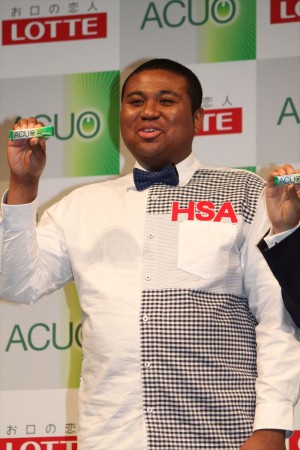 アントニー、ロッテガム「ACUO」新CM発表会にて