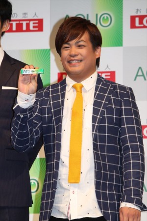 大野大介、ロッテガム「ACUO」新CM発表会にて