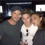 ベッカム夫妻の長男ブルックリン、仲睦まじい“親子3ショット”写真公開