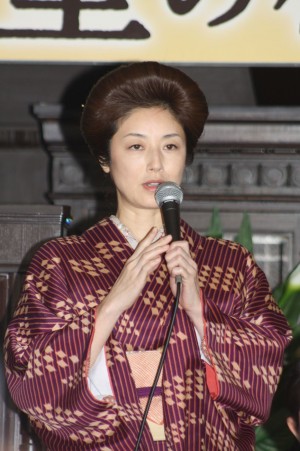 高岡早紀、『天皇の料理番』制作発表記者会見にて