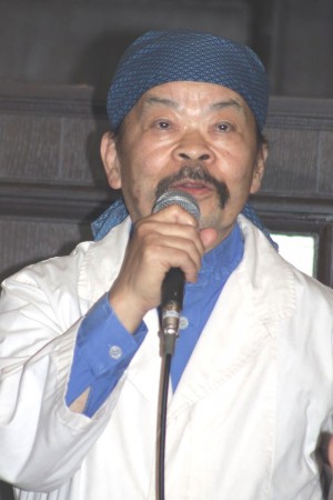 佐藤蛾次郎、『天皇の料理番』制作発表記者会見にて