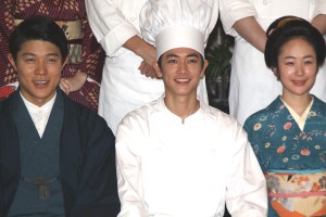 鈴木亮平、佐藤健、黒木華、『天皇の料理番』制作発表記者会見にて