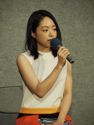 『花燃ゆ』第18回完成披露試写会に出席した井上真央