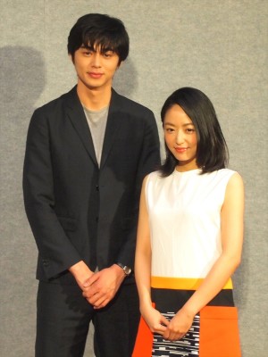 『花燃ゆ』第18回完成披露試写会に出席した東出昌大、井上真央