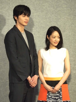 『花燃ゆ』第18回完成披露試写会に出席した東出昌大、井上真央