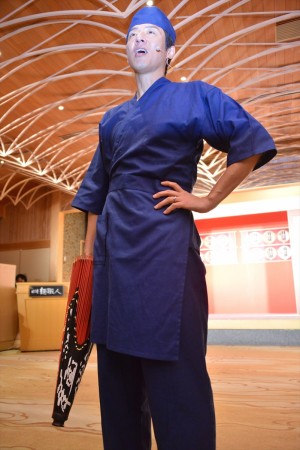 「日清麺職人」新CM発表会に登場した松岡修造