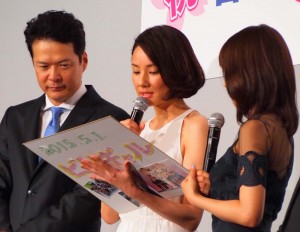 『ビリギャル』初日舞台挨拶の様子