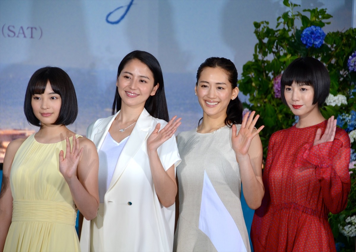 綾瀬はるか・長澤まさみ・夏帆・広瀬すず、『海街』4姉妹揃ってカンヌ映画祭へ！