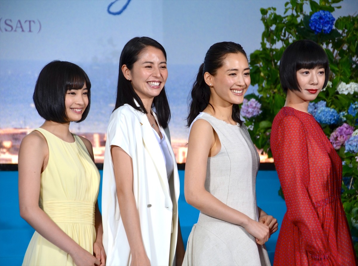 綾瀬はるか・長澤まさみ・夏帆・広瀬すず、『海街』4姉妹揃ってカンヌ映画祭へ！