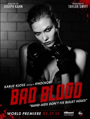 カーリー・クロス／テイラー・スウィフト『Bad Blood』MV解禁先行ポスター