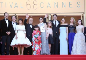 津川雅彦、鈴木梨央、瀬戸朝香／第68回カンヌ国際映画祭