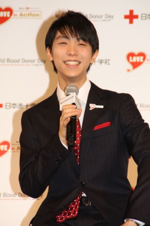 「羽生結弦と共にいのちと献血の大切さを考えるイベント」に出席した羽生結弦選手