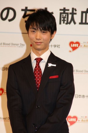 「羽生結弦と共にいのちと献血の大切さを考えるイベント」に出席した羽生結弦選手
