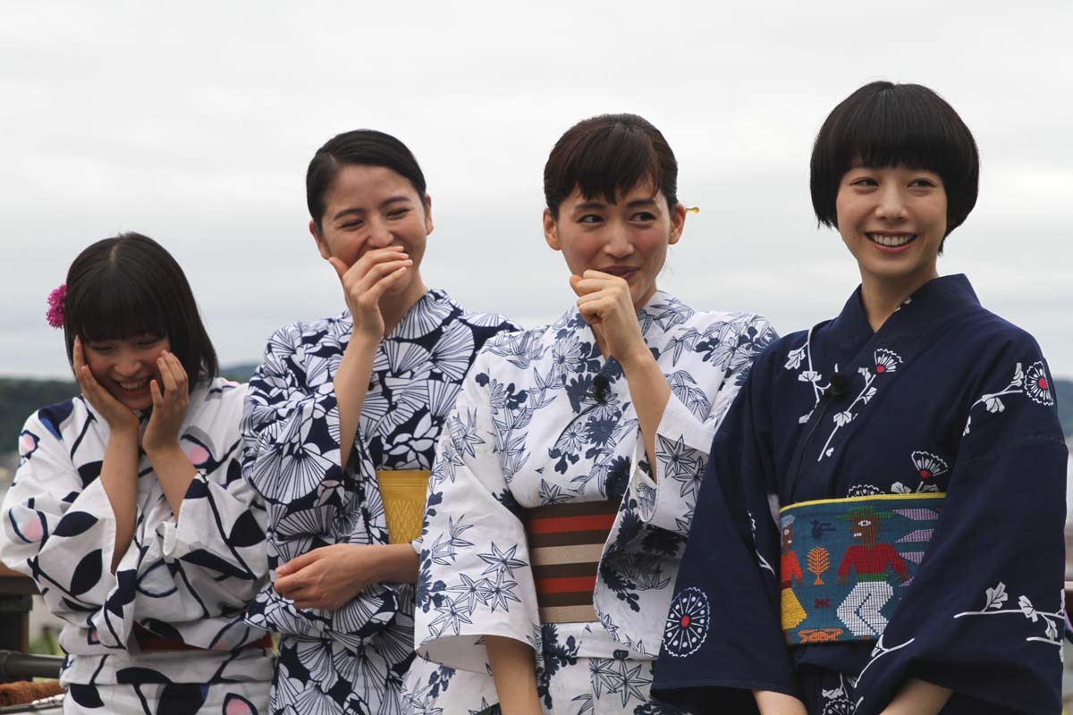 『海街diary』4姉妹、浴衣姿披露！ 長澤まさみ「お祭りに行きたい」