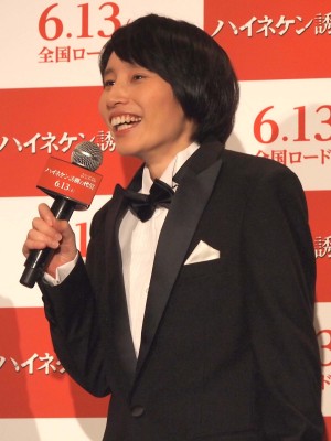 『ハイネケン 誘拐の代償』公開記念イベントに出席したハリセンボン（箕輪はるか）