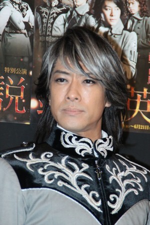 『銀河英雄伝説 星々の軌跡』囲み取材に出席した貴水博之