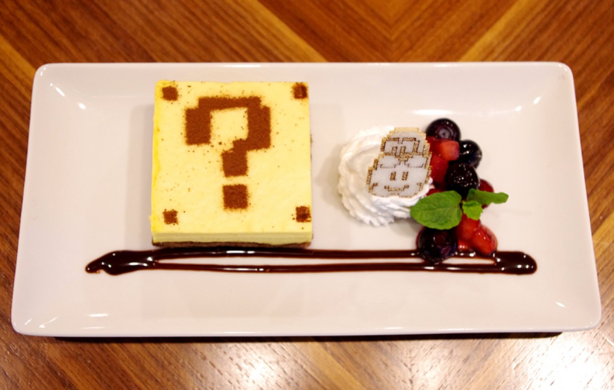 『スーパーマリオブラザーズ』カフェ、タワレコで開催　8bitマリオがラテアートに