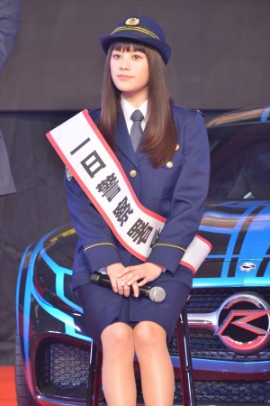 製作発表会見に登場した筧美和子