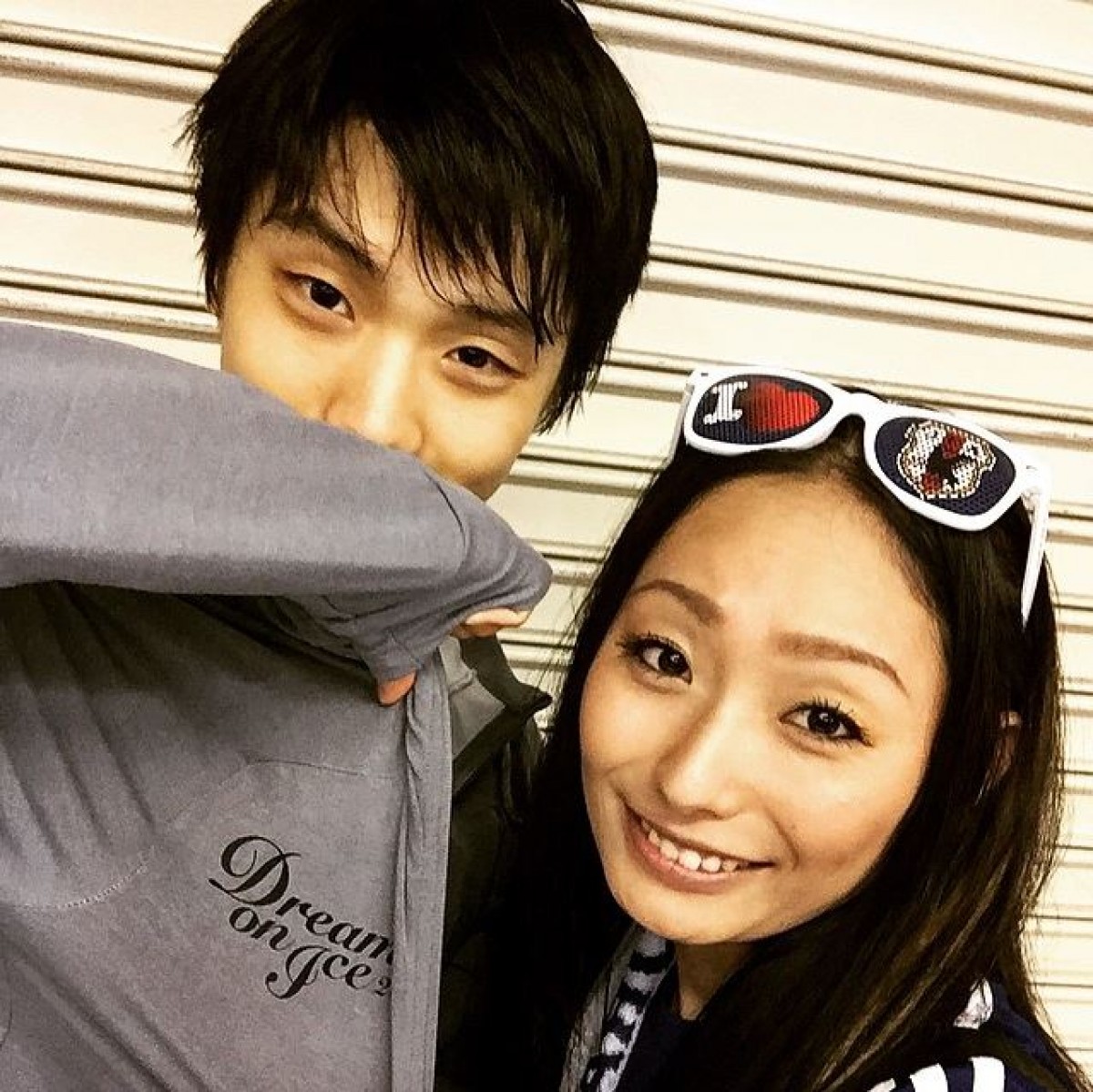 安藤美姫と羽生結弦のツーショット