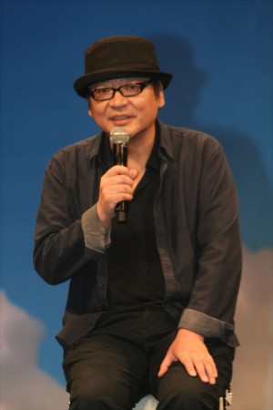 細田守監督、『バケモノの子』完成披露会見にて