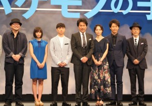 『バケモノの子』完成披露会見の様子