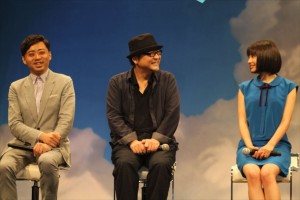 『バケモノの子』完成披露会見の様子